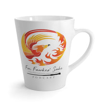 Load image into Gallery viewer, For Fawkes&#39; Sake Podcast Latte Mug
