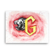 Load image into Gallery viewer, Lion Watercolor Canvas
