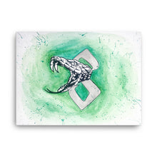 Load image into Gallery viewer, Snake Watercolor Canvas
