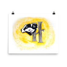 Load image into Gallery viewer, Badger Watercolor Poster
