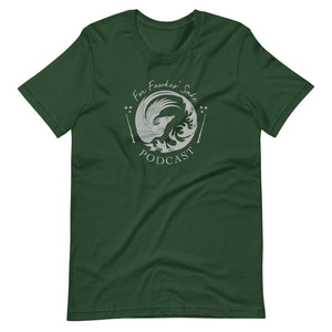 Green and Silver For Fawkes' Sake Podcast T-Shirt